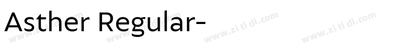 Asther Regular字体转换